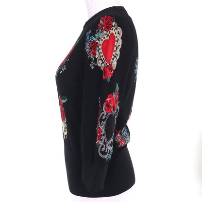 Dolce & Gabbana Jamup Wool Silk Motif Sweater — view 2