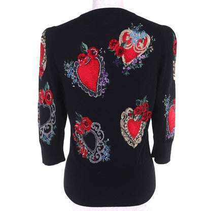 Dolce & Gabbana Jamup Wool Silk Motif Sweater — view 3
