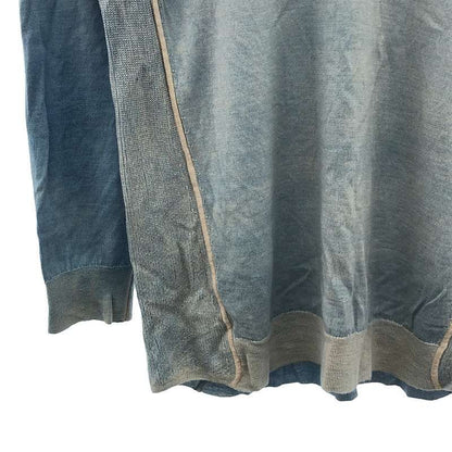 Bottega Veneta - Cashmere Silk Gradient Turtleneck Knit - 38 - Blue - Women's