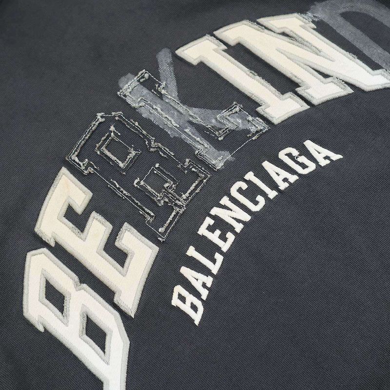Balenciaga 23aw Be Kind Tee Oversize D T-Shirt 739028 Tpvd5 Charcoal 3