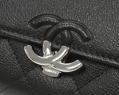 Chanel Trifold Wallet With Coin Purse Coco Mark Small Flap Wallet In Soft