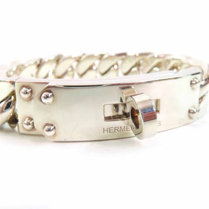 Hermes Kelly Grumet GM Bracelet Bangle Sv925 Silver With Box And Storage Bag