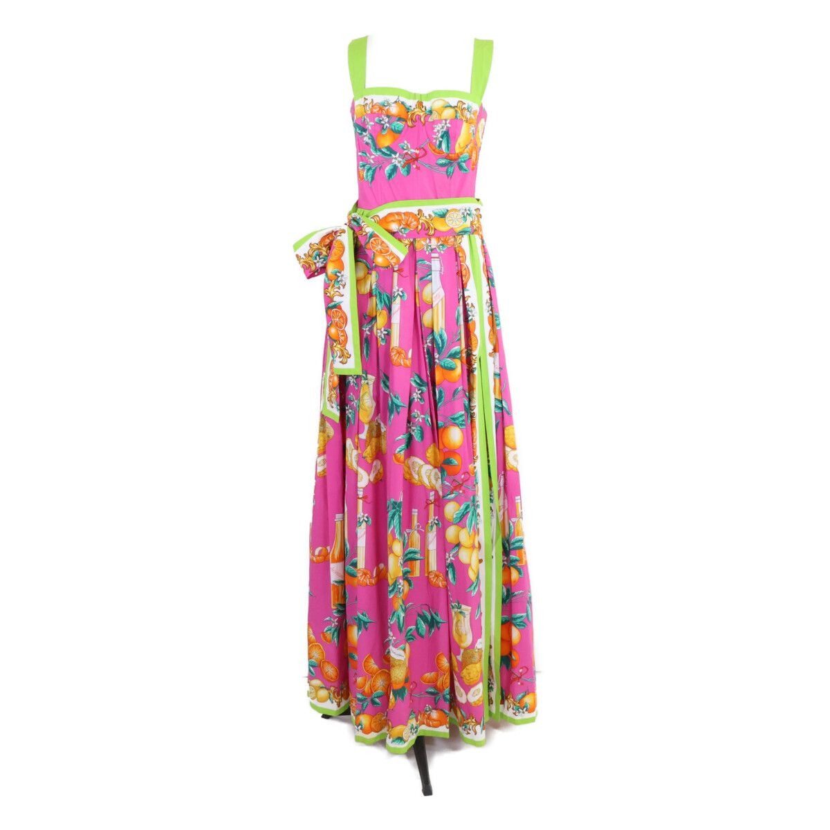 Dolce & Gabbana Tropical Graphic Maxi Dress 38