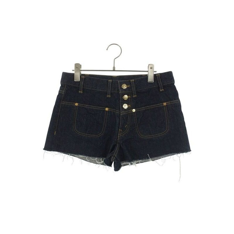 Celine Triomphe Denim Shorts 28 Inch