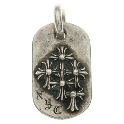 Chrome Hearts Raised Dogtag Dog Tag Nyc Limited Charm Silver Necklace Top