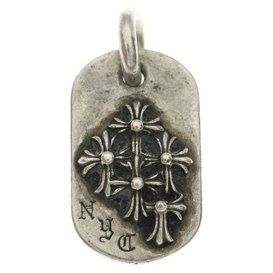 Chrome Hearts Raised Dogtag Dog Tag Nyc Limited Charm Silver Necklace Top