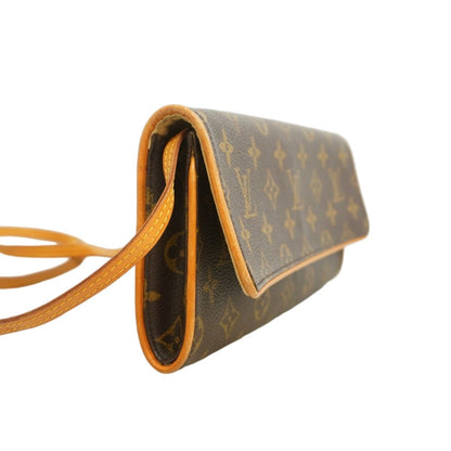 Louis Vuitton Shoulder Bag Monogram Pochette Twin GM Brown — view 2