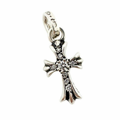 Chrome Hearts Crs Bbyfat P Dmn Baby Fat Cross Charm Diamond Pendant Top 925