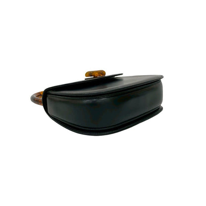 Gucci Vintage Turnlock Calf Leather Handbag Tote — view 7