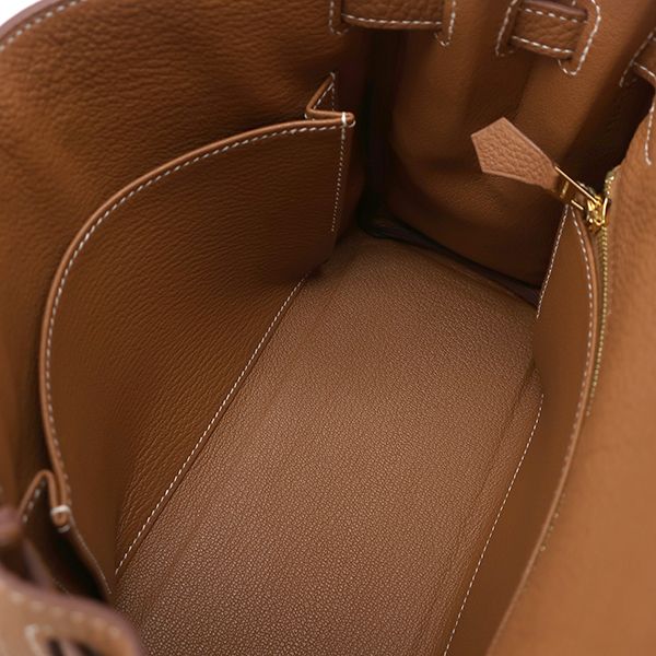 Hermes 2-Way Bag Kelly 25 Inside Sewn Togo Gold Hardware Brown Shoulder K