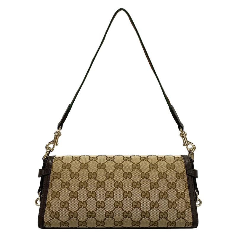 Gucci Shoulder Bag GG Pattern Sherry (web) 786027 Dark Brown Beige And Multi