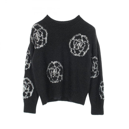 Chanel Knit Camellia Silk Cashmere