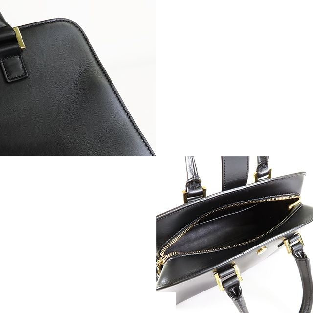 Saint Laurent Baby Cabas Black Leather Monogram 2-Way Shoulder Bag — view 5