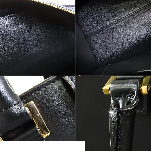 Saint Laurent Baby Cabas Black Leather Monogram 2-Way Shoulder Bag — view 8