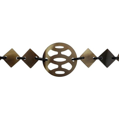 Hermes Necklace Lena Brown Beige Gradient