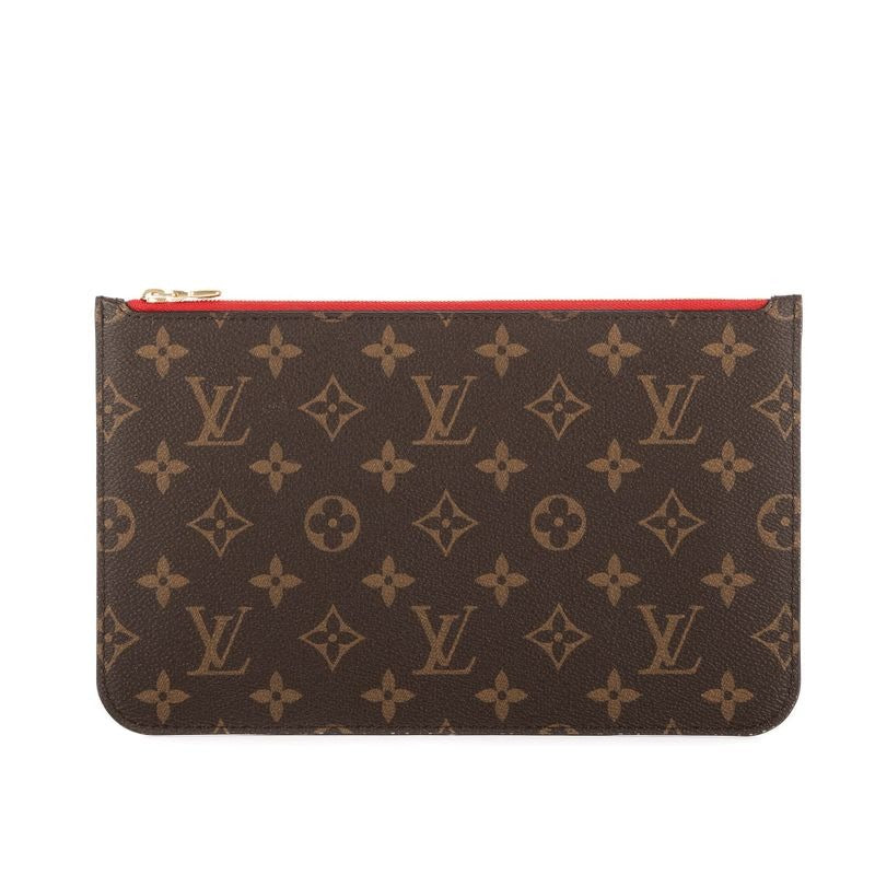 Louis Vuitton Neverfull Pouch Brown Monogram Canvas