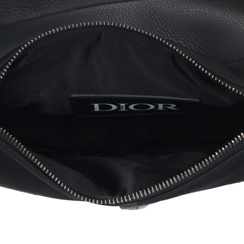 Dior X Sacai Saddle Leather Nylon Shoulder Bag For Men