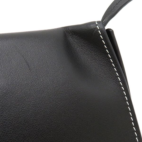 Loewe Shoulder Bag Small Heel Pouch Soft Calf Black Anagram Pouch C661t14x12