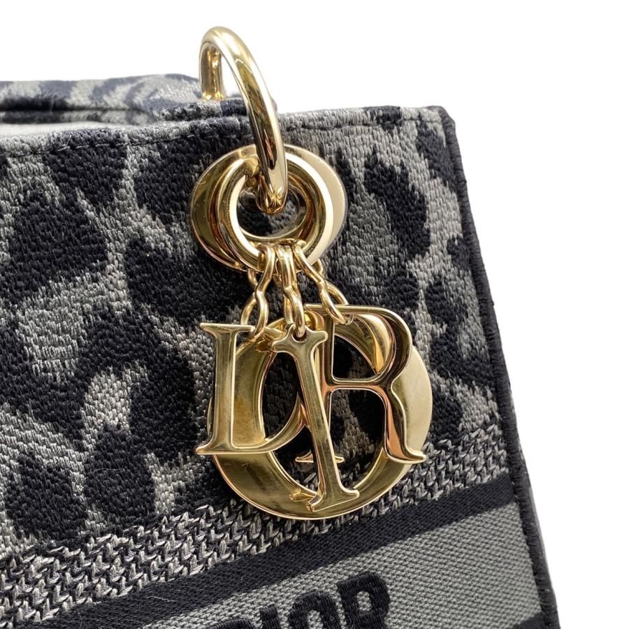 Christian Dior Handbag Shoulder Bag Lady D-lite Medium Bag M0565orhm Leopard
