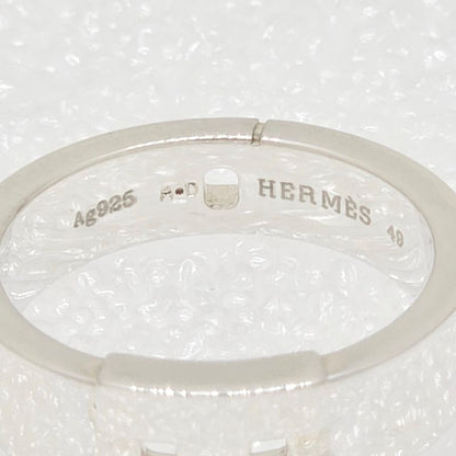 Hermes New Hercules Ring 49 Approx Size 9 Engraved A And D H Logo Star Ring