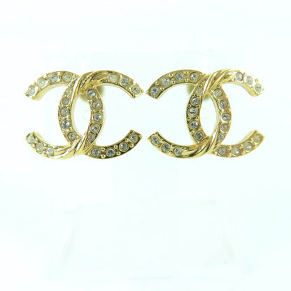 Chanel A24 V Coco Mark Rhinestone Earrings Accessories — view 2