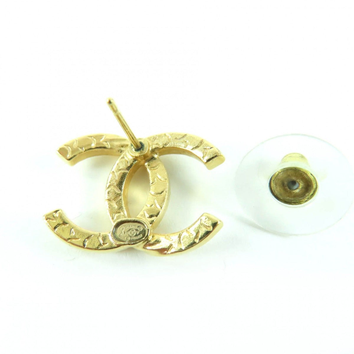 Chanel A24 V Coco Mark Rhinestone Earrings Accessories — view 6