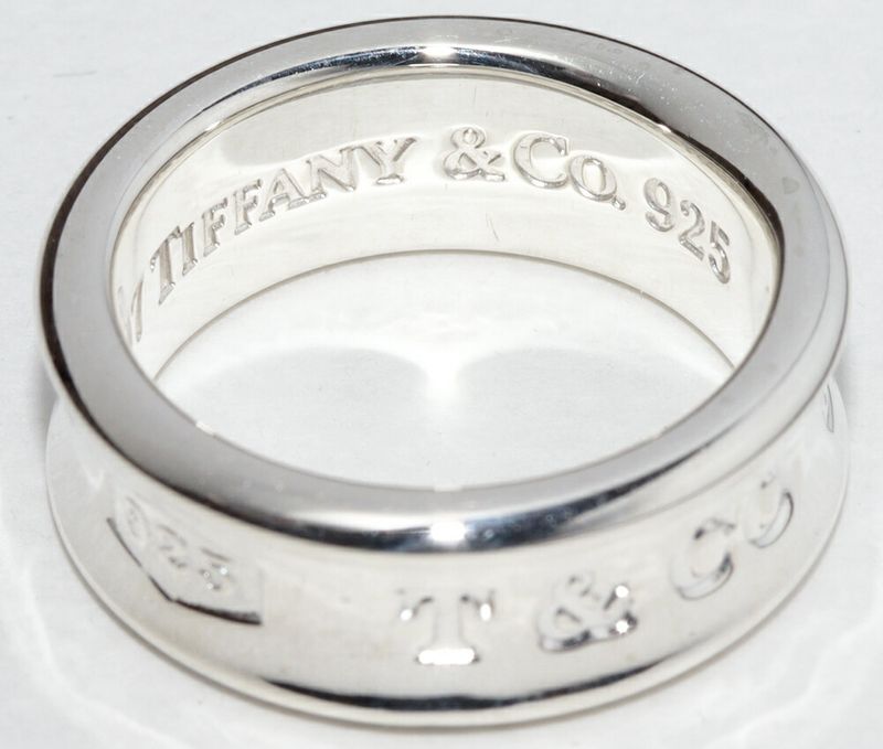 Tiffany & Co Ring SV 1837ring Medium Width 7mm (028in)
