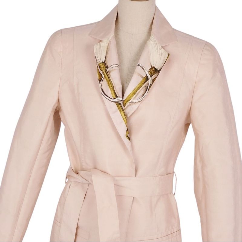 Hermes Set Suit Skirt Cot Vintage — view 4