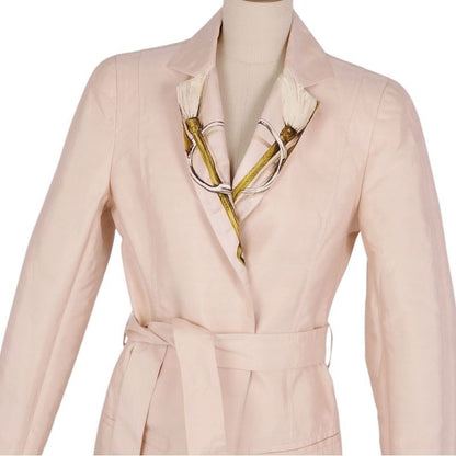 Hermes Set Suit Skirt Cot Vintage — view 4