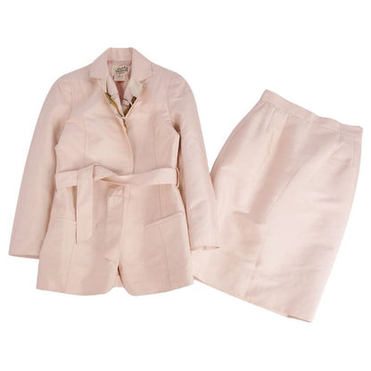 Hermes Set Suit Skirt Cot Vintage