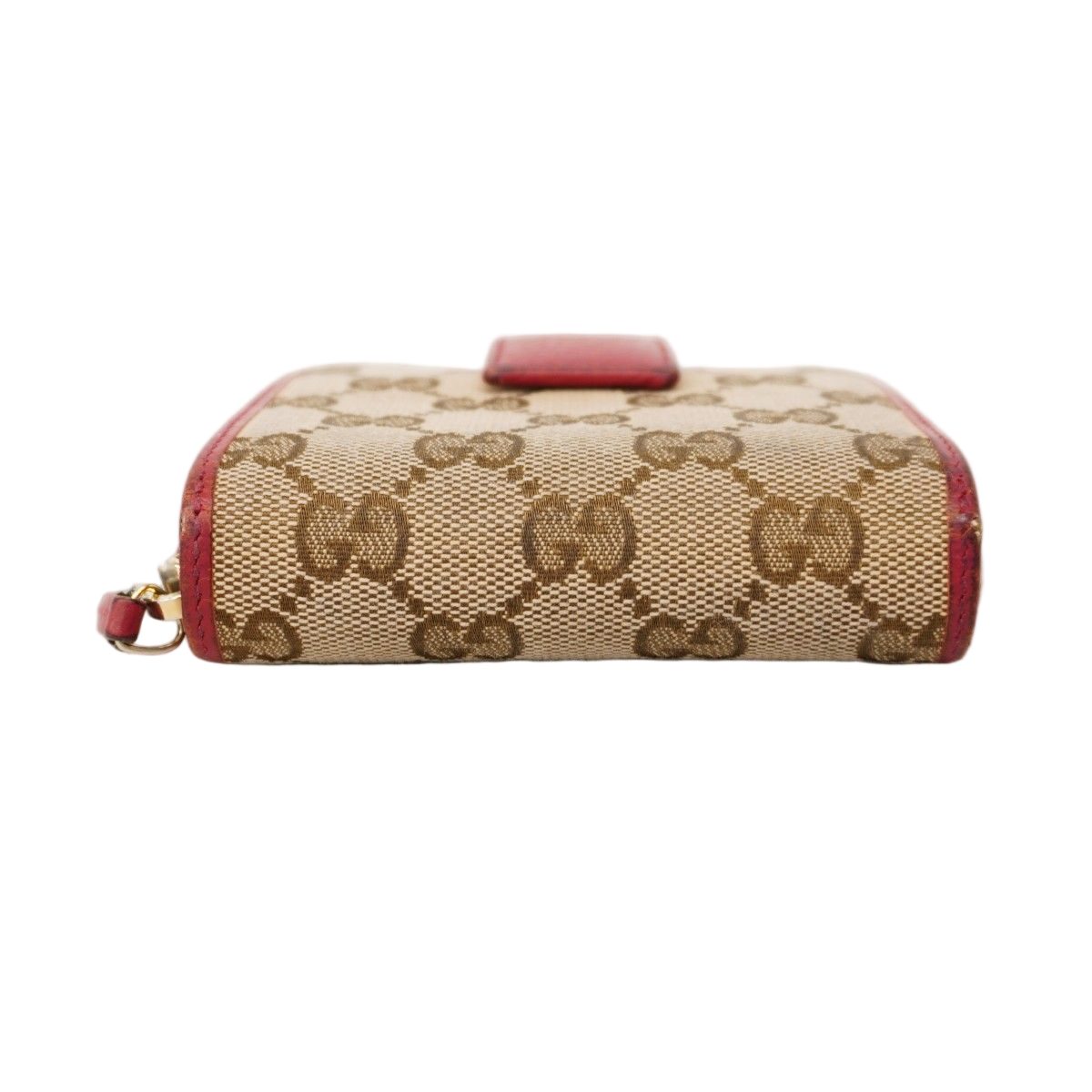Gucci Wallet GG Canvas Beige Red Gold — view 2