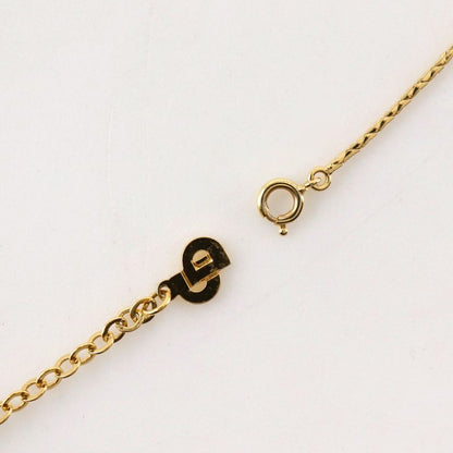 [dior] Christian Dior Gold Plated X Faux Pearl X Rhinestone Ladies 5g Necklace