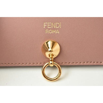 Fendi Wallet Foldable by the Way Calf Leather Rose 8 M0387 — view 3