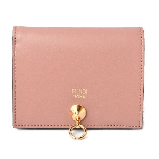 Fendi Wallet Foldable by the Way Calf Leather Rose 8 M0387
