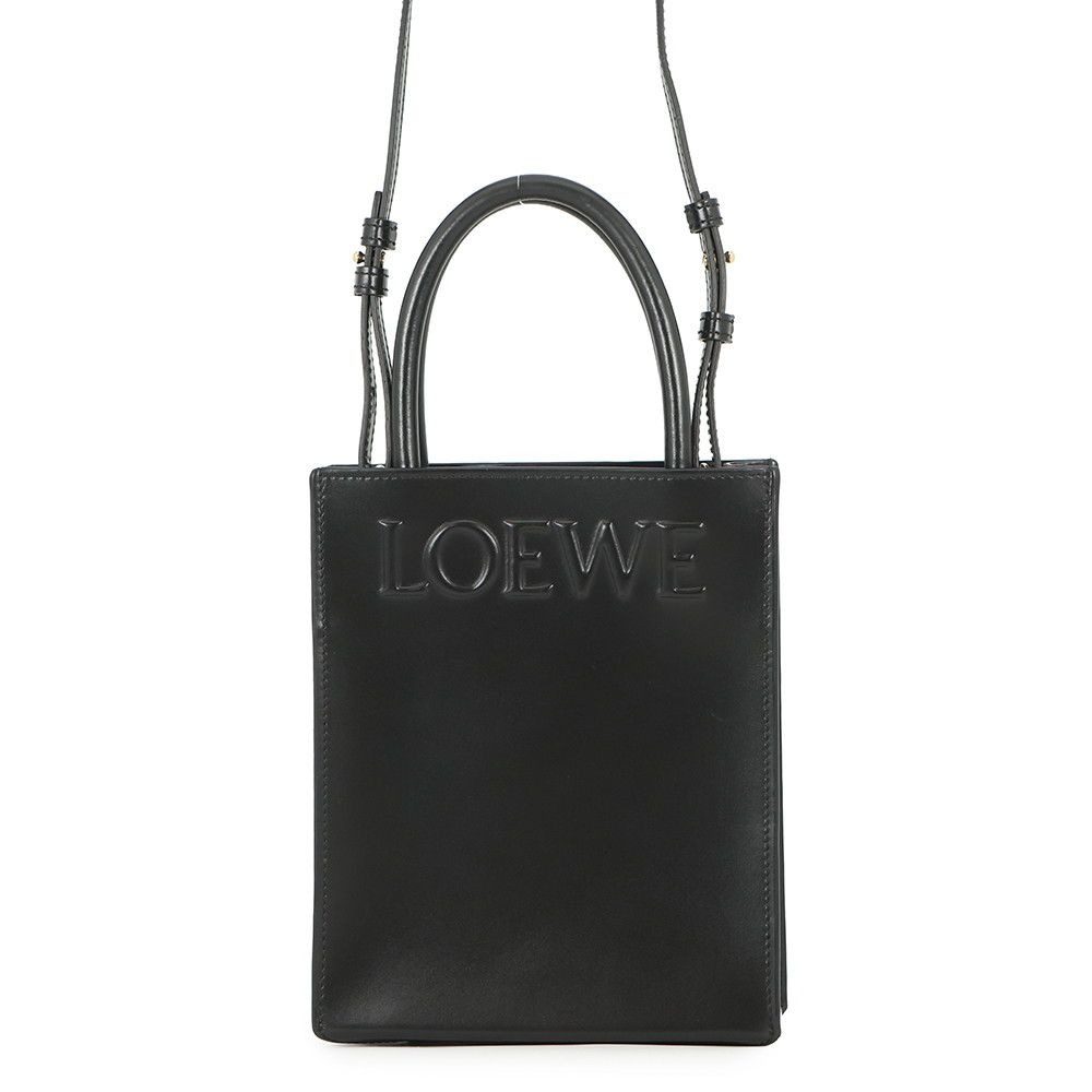 Loewe Handbag Standard A5 Tote Calf Leather 2-Way Black