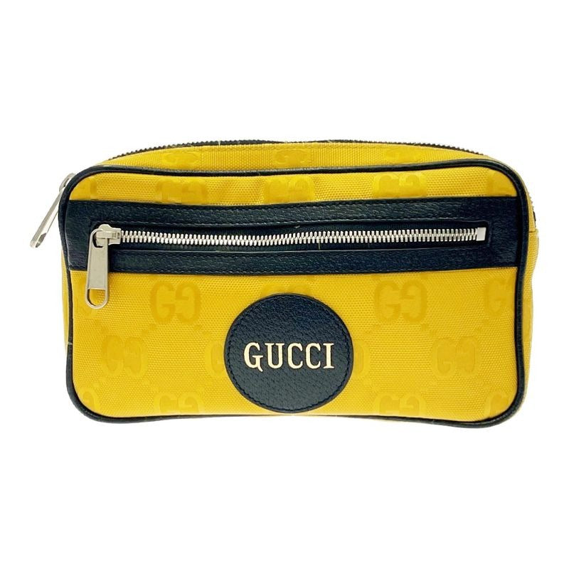 Gucci Nylon GG Pattern Off the Grid Body Bag Yellow