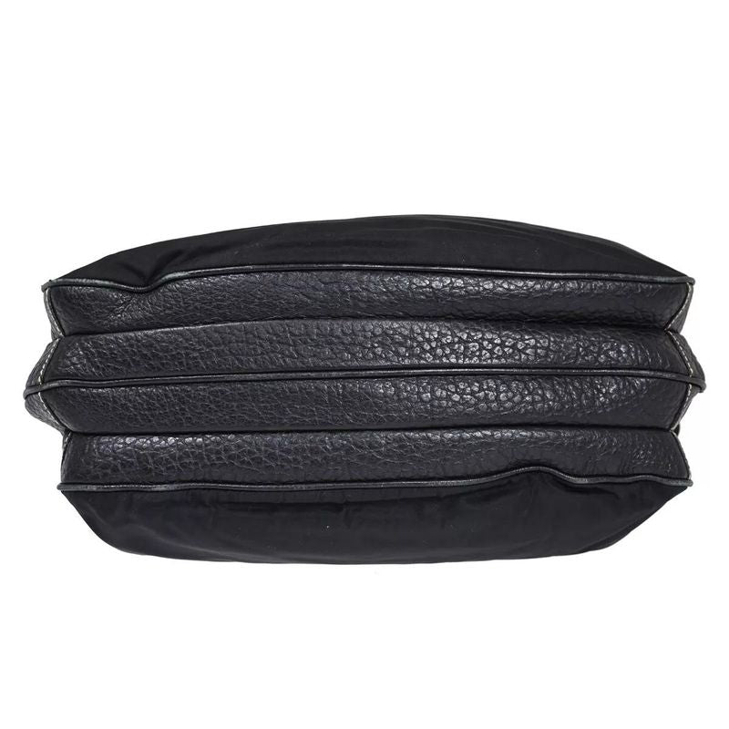 Prada Shoulder Bag Diagonal Bag Black Leather 35bs145