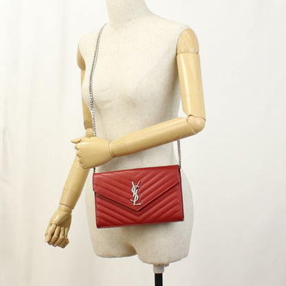 Saint Laurent Classic Cassandra Sl90027 Chain Wallet Calf Classic Chain Wallet