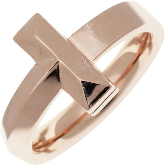 Tiffany & Co Ring 18K Pink Gold T One Ring Width 45mm (018in)