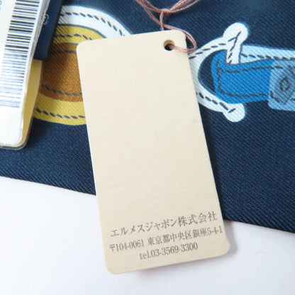 Hermes Twilly Brides De GALA Brides De Gala Silk Marine/beige Dore/gold Scarf