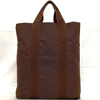 Hermes Tote Bag Her Line Cabas Brown Yale Excellent Condition