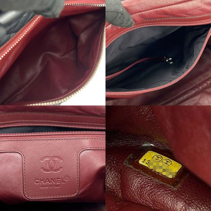 Chanel Tote Bag Boston Coco Cocoon 13th Black Bordeaux Leather Quilted Usual