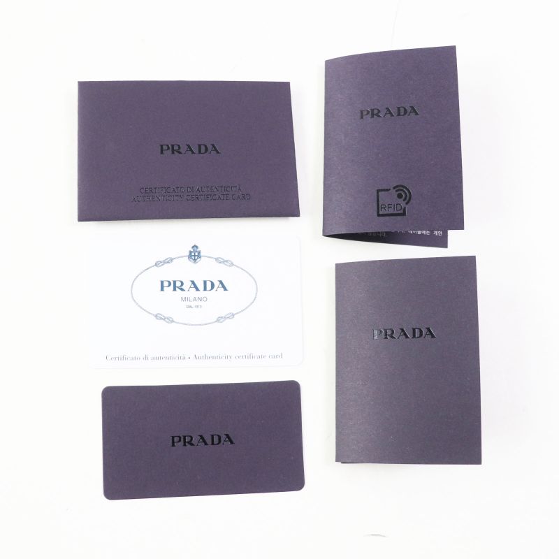 Prada 1bg130 Spugna Bianco NERO Terry Tote Bag White Black TU Storage With Bag