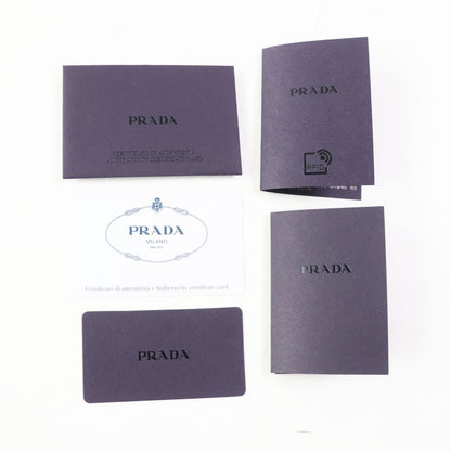 Prada 1bg130 Spugna Bianco NERO Terry Tote Bag White Black TU Storage With Bag