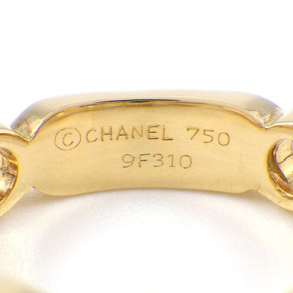 Chanel Ring Coco 1 Point Emerald 18K Yellow Gold Size 12