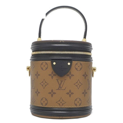 Louis Vuitton 2-Way Bag Cannes Monogram Canvas Reverse Gold Brown Handbag