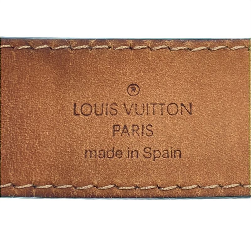Louis Vuitton Epi Initial Leather Belt M9553 Black