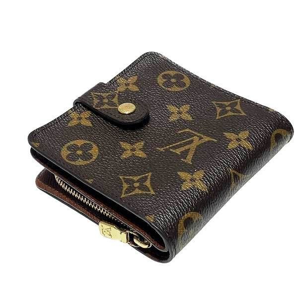 Louis Vuitton Monogram Compact Zip M61667 Bifold Wallet Unisex