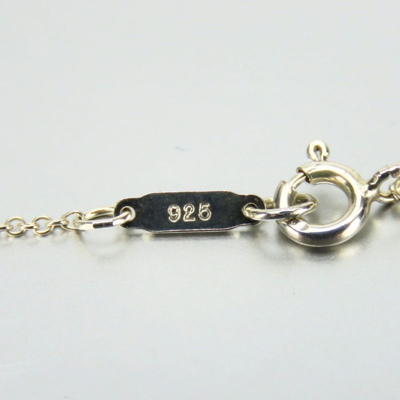 Tiffany & Co Necklace 925 Silver Approx 2.4g Silver Ribbon Cute Accessories