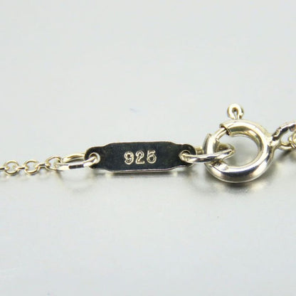 Tiffany & Co Necklace 925 Silver Approx 2.4g Silver Ribbon Cute Accessories